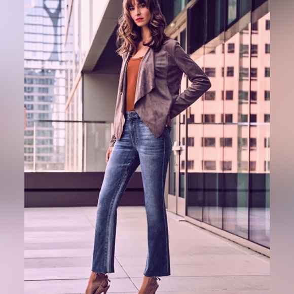 KUT from the KLOTH Jeans Women's Vintage Inspired Kelsey Ankle FLARE Size 12 NWT - Picture 3 of 7